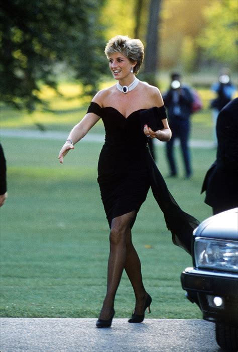 princess diana black dress.